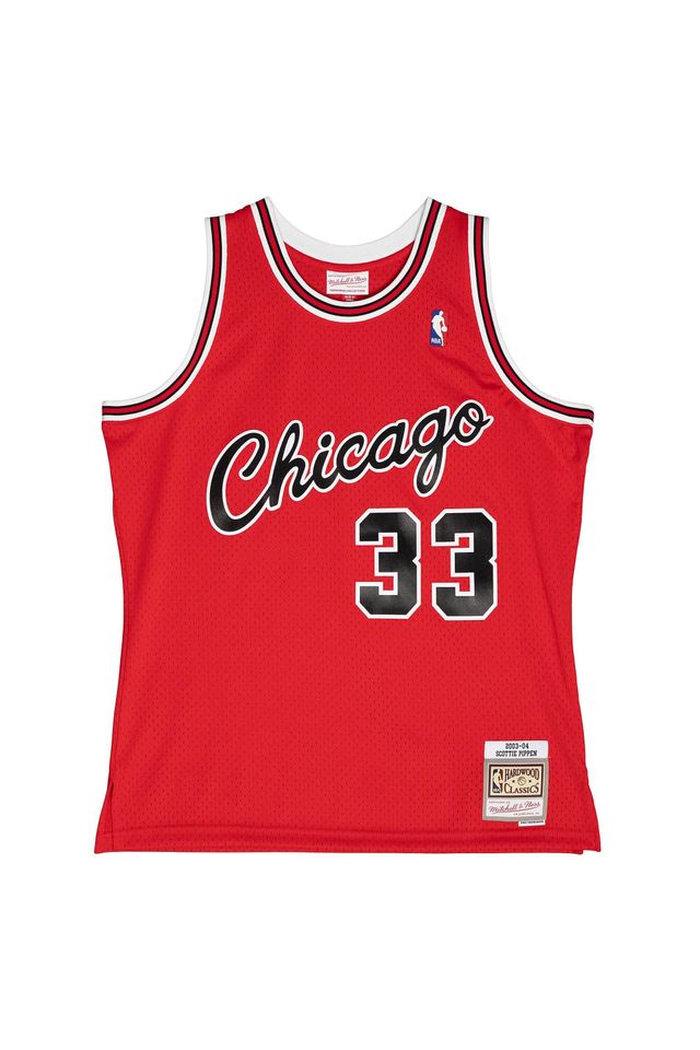 Regata Mitchell & Ness Alternate Chicago Bulls Scottie Pippen 2003-04 Vermelha