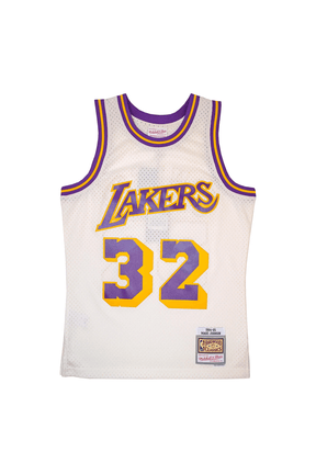 Regata Mitchell & Ness NBA Los Angeles Lakers Magic Johnson Off White