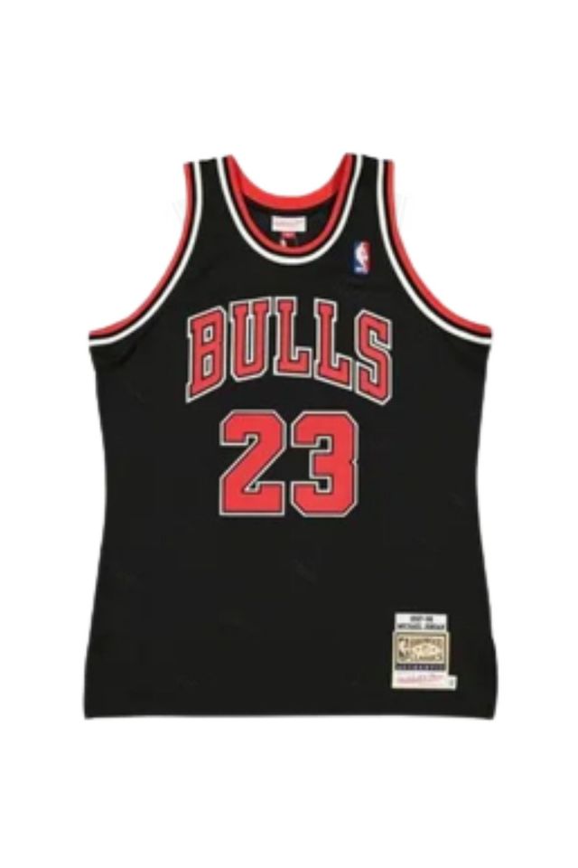 Regata Mitchell & Ness Authentic Alternate Chicago Bulls Michael Jordan 1997-98 Preta