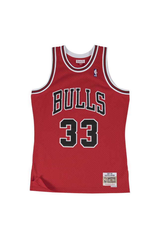 Regata Mitchell & Ness Road Chicago Bulls 1997-1998 Vermelha