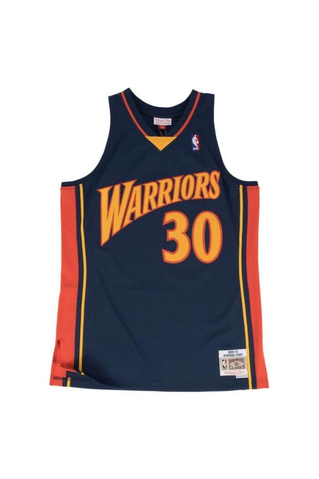 Regata Mitchell & Ness Golden State Warriors Stephen Curry 2009-2010 Azul