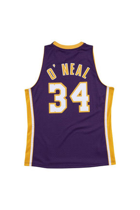 Regata Mitchell & Ness Los Angeles Lakers Shaquille O'Neal 1999-2000 Roxa