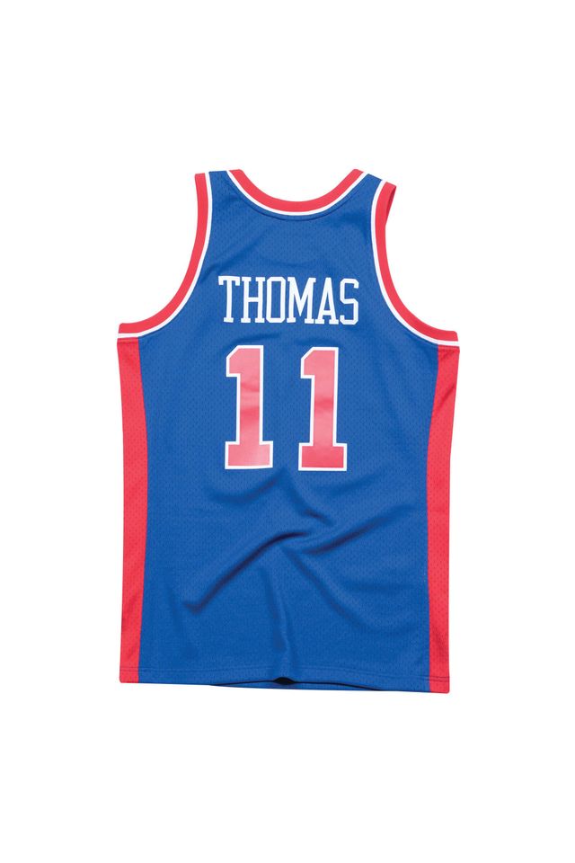 Regata Mitchell & Ness Detroit Pistons Road 1988-89 Isiah Thomas Azul Royal