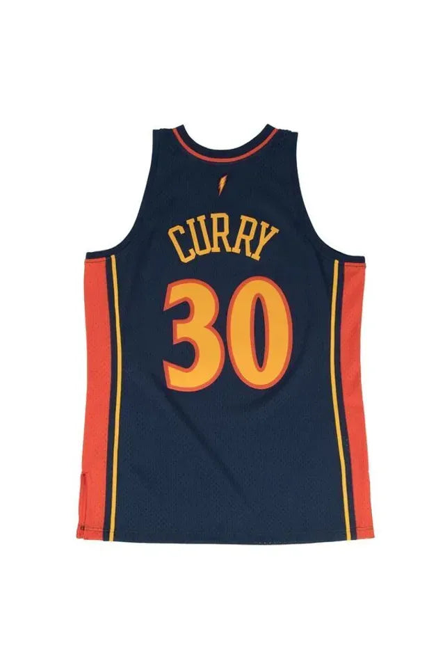 Regata Mitchell & Ness Golden State Warriors Stephen Curry 2009-2010 Azul