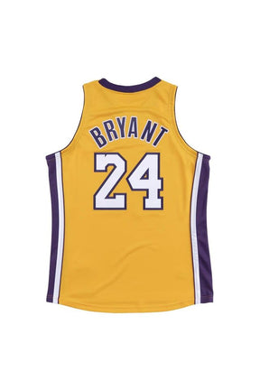 Regata Mitchell & Ness Authentic Los Angeles Lakers Kobe Bryant 2008-2009 Amarela