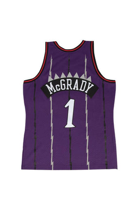 Regata Mitchell & Ness NBA Toronto Raptors Road 1998-99 Tracy Mcgrady Roxa