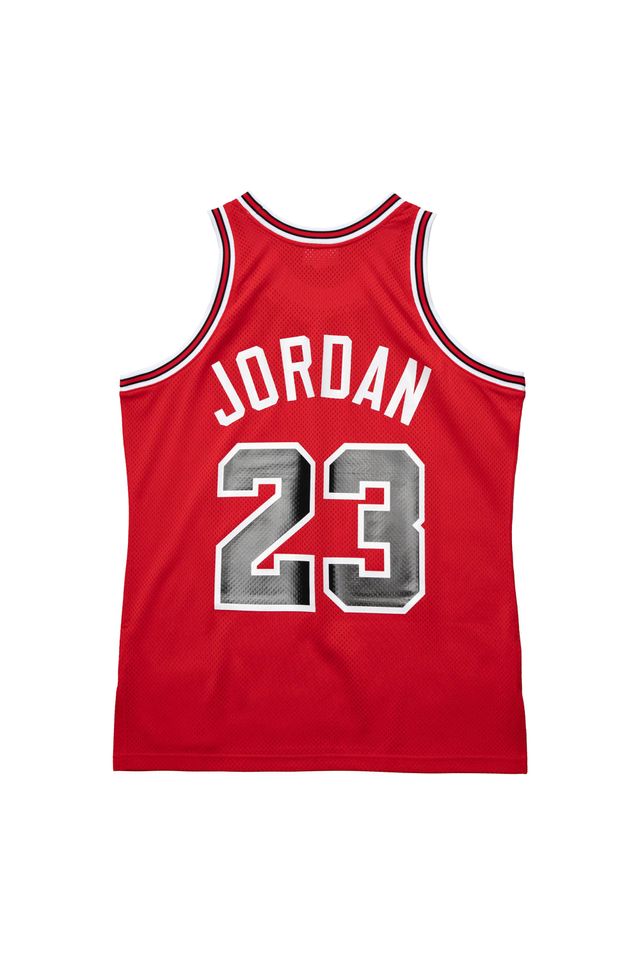 Regata Mitchell & Ness Authentic Chicago Bulls Michael Jordan 1986-1987 Vermelha