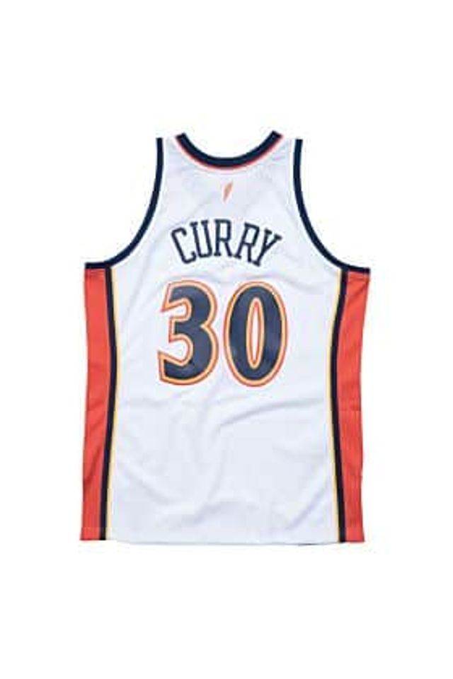 Regata Mitchell & Ness Estampada Golden Staten Warriors Stephen Curry Branca