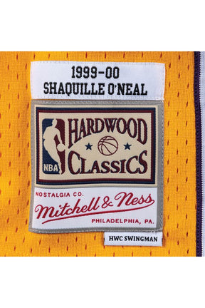 Regata Mitchell & Ness NBA Los Angeles Lakers Shaquille O'Neal 1999-00 Dourada