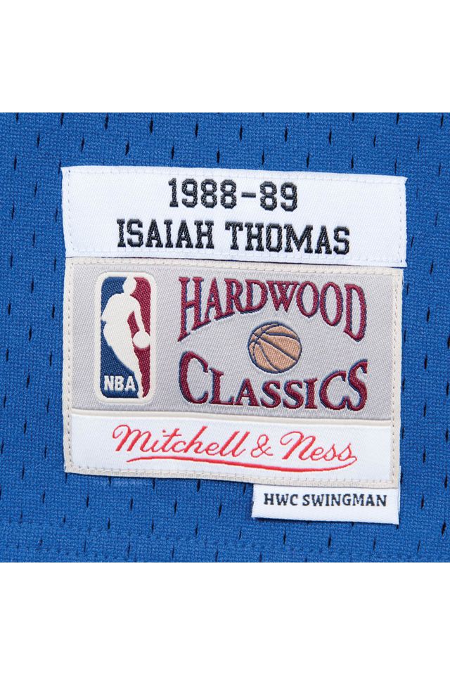 Regata Mitchell & Ness Detroit Pistons Road 1988-89 Isiah Thomas Azul Royal