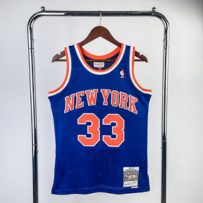 Regata Mitchell & Ness New York Knicks Road Patrick Ewing 1991-1992 Azul