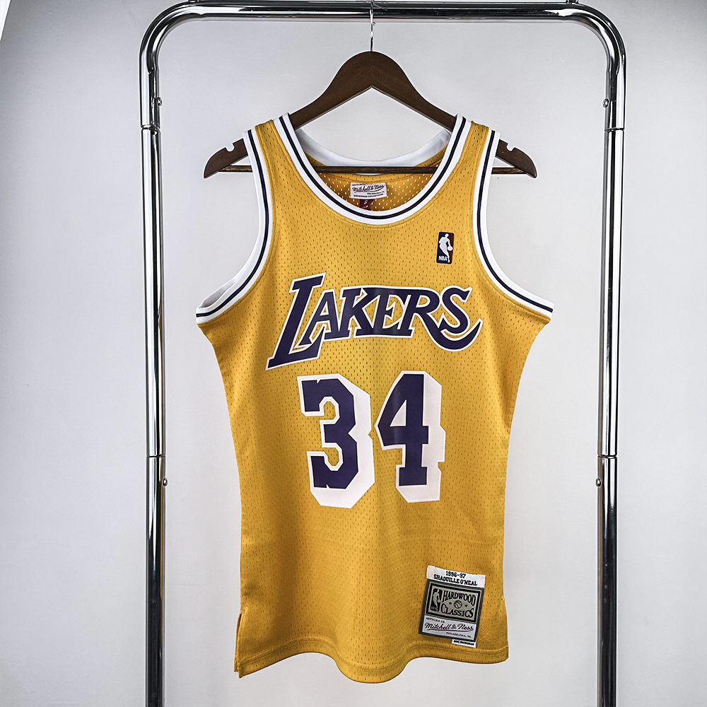 Regata Mitchell & Ness  Los Angeles Lakers 1984-1985 Amarela