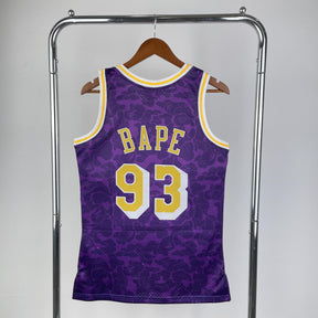 Regata Mitchell & Ness x BAPE - Los Angeles Lakers Roxo